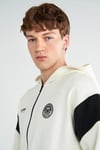 Hummel Pamuklu Regular Fit Kapüşon Yaka Fermuarlı Erkek Sweat 922399-9157 EKRU