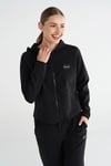 Hummel Pamuklu Regular Fit Kapüşonlu Fermuarlı Bayan Sweat 922436-2001 SİYAH
