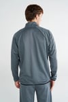Hummel Regular Fit Dik Yaka Logolu Fermuarlı Erkek Sweat 922388-7319 GRİ