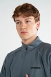 Hummel Regular Fit Dik Yaka Logolu Fermuarlı Erkek Sweat 922388-7319 GRİ