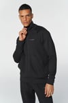 Hummel Regular Fit Logo Baskılı Dik Yaka Kanguru Cepli Erkek Eşofman Üstü 921678-2001 SİYAH