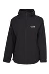 Hummel Regular Fit Logo Baskılı Kapüşon Yaka Kadın Yağmurluk 940280-2001 SİYAH