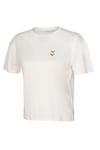 Hummel Regular Fit Logolu Bisiklet Yaka Bayan T Shirt 912340-9157 EKRU