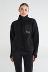 Hummel Relaxed Fit Dik Yaka Fermuarlı Polar Bayan Sweat 922363-2001 SİYAH