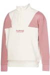 Hummel Renk Bloklu Regular Fit Yarım Fermuarlı Dik Yaka Kız Çocuk Sweat 922390-3325 EKRU-PUDRA