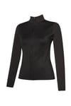 Hummel Streç Slim Fit Dik Yaka Fermuarlı Bayan Sweat 922369-2001 SİYAH