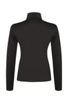 Hummel Streç Slim Fit Dik Yaka Fermuarlı Bayan Sweat 922369-2001 SİYAH