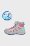 Hummel Su Geçirmez Logolu Cırt Cırtlı Unisex Çocuk Bot 900822-3534 PEMBE-BEYAZ