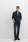 Hunter Pamuklu Regular Straight Fit Normal Bel Düz Paça Jeans Erkek Kot Pantolon 0020290825 LACİVERT
