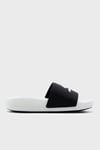 Hyper Slide - Deriver Logolu Erkek Terlik 246020 BKW SİYAH-BEYAZ