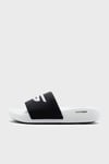 Hyper Slide - Deriver Logolu Erkek Terlik 246020 BKW SİYAH-BEYAZ