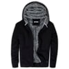 İçi Kürklü Kapüşonlu  Slim Fit Erkek Sweat 575708 SİYAH