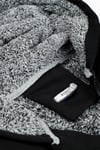 İçi Kürklü Kapüşonlu  Slim Fit Erkek Sweat 575708 SİYAH