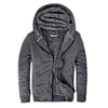 İçi Kürklü Kapüşonlu  Slim Fit Erkek Sweat 575708 ANTRASİT