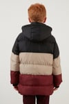 İçi Peluş Astarlı Çıkarılabilir Kapüşonlu Şişme Erkek Çocuk Mont 57611967 Siyah-Taş-Bordo