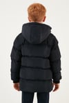 İçi Peluş Astarlı Çıkarılabilir Kapüşonlu Şişme Erkek Çocuk Mont 5763038 LACİVERT