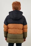 İçi Peluş Astarlı Çıkarılabilir Kapüşonlu Şişme Erkek Çocuk Mont 57611967 Lacivert-Taba-Haki