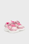 Işıklı Cırtlı ve Bağlamalı Sneaker Kız Çocuk Ayakkabı BUCK3041 PEMBE