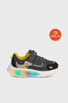 Işıklı Renk Bloklu Bağcık ve Cırtlı Sneaker Erkek Çocuk Ayakkabı BUCK3043 KOYU GRİ