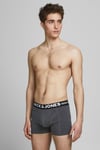 Jack & Jones Addıiıonals Jaclichfield 3 Pack Erkek Boxer 12113943 Gri-Lacivert-Bordo