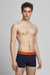 Jack & Jones Addıiıonals Jaclichfield 3 Pack Erkek Boxer 12113943 Gri-Lacivert-Bordo