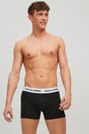 Jack & Jones Additionals Jacbasic Streç Pamuklu Logolu 3 Pack Erkek Boxer 12213629 SİYAH