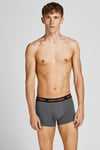 Jack & Jones Additıonals Jacblack Streç Pamuklu Logolu 5 Pack Erkek Boxer 12167028 Bordo-Saks-Siyah