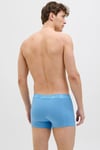Jack & Jones Additionals Jacpete Logo Baskılı Streç Pamuklu 3 Pack Erkek Boxer 12277585 Koyu Lacivert-Saks-Mavi