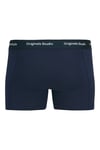 Jack & Jones Additionals Jacvesterbro Streç Pamuklu Logolu 3 Pack Erkek Boxer 12272945 Siyah-Lacivert-Siyah Beyaz