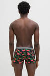 Jack & Jones Additionals Jacwatermelon Logolu Pamuklu 3 Pack Erkek Boxer 12273099 SİYAH-AÇIK MAVİ