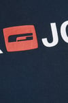 Jack & Jones Büyük Beden Bisiklet Yaka % 100 Pamuk Plus Jjecorp Erkek T Shirt 12184987 LACİVERT
