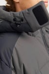 Jack & Jones Core Jcoaero Regular Fit Çıkarılabilir Kapüşonlu Şişme Erkek Mont 12260428 GRİ-KOYU GRİ