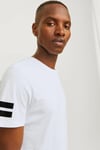 Jack & Jones Core Jcoboro % 100 Pamuk Regular Fit Bisiklet Yaka Erkek T Shirt 12116021 BEYAZ