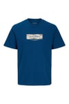 Jack & Jones Core Jcobreeze Logo Baskılı Pamuklu Regular Fit Erkek T Shirt 12297851 İNDİGO