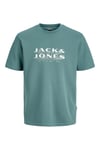 Jack & Jones Core Jcofusion Logo Baskılı Pamuk Karışımlı Erkek T Shirt 12289880 PETROL