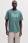 Jack & Jones Core Jcofusion Logo Baskılı Pamuk Karışımlı Erkek T Shirt 12289880 PETROL