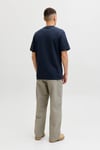 Jack & Jones Core Jcofusion Logo Baskılı Pamuk Karışımlı Erkek T Shirt 12289880 LACİVERT
