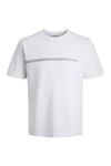 Jack & Jones Core Jcofusion Pamuklu Regular Fit Logolu Erkek T Shirt 12289936 BEYAZ