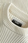 Jack & Jones Core Jcogrid Pamuklu Relaxed Fit Bisiklet Yaka Erkek Kazak 12283169 KREM