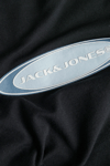 Jack & Jones Core Jcopacer % 100 Pamuk Relaxed Fit Logo Baskılı Erkek T Shirt 12273880 SİYAH