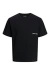 Jack & Jones Core Jcoprime Regular Fit Bisiklet Yaka Sırt Baskılı Erkek T Shirt 12276586 SİYAH