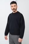 Jack & Jones Core Jcosignal Pamuklu Regular Fit Bisiklet Yaka Erkek Sweat 12283545 SİYAH