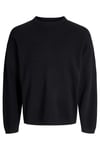 Jack & Jones Core Jcosignal Pamuklu Regular Fit Bisiklet Yaka Erkek Sweat 12283545 SİYAH