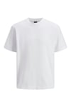 Jack & Jones Core Jcotarmac % 100 Pamuk Relaxed Fit Bisiklet Yaka Erkek T Shirt 12273217 BEYAZ
