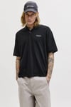 Jack & Jones Essentials Jjearchive Logolu Pamuklu Erkek Polo Yaka T Shirt 12288877 SİYAH