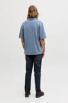 Jack & Jones Essentials Jjearchive Logolu Pamuklu Erkek Polo Yaka T Shirt 12288877 İNDİGO