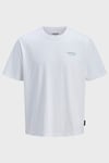 Jack & Jones Essentials Jjearchive Pamuklu Regular Fit Logolu Bisiklet Yaka Erkek T Shirt 12287990 BEYAZ