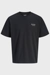 Jack & Jones Essentials Jjearchive Pamuklu Regular Fit Logolu Bisiklet Yaka Erkek T Shirt 12287990 SİYAH