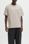 Jack & Jones Essentials Jjearchive Pamuklu Regular Fit Logolu Bisiklet Yaka Erkek T Shirt 12287990 AÇIK BEJ
