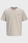 Jack & Jones Essentials Jjearchive Pamuklu Regular Fit Logolu Bisiklet Yaka Erkek T Shirt 12287990 AÇIK BEJ